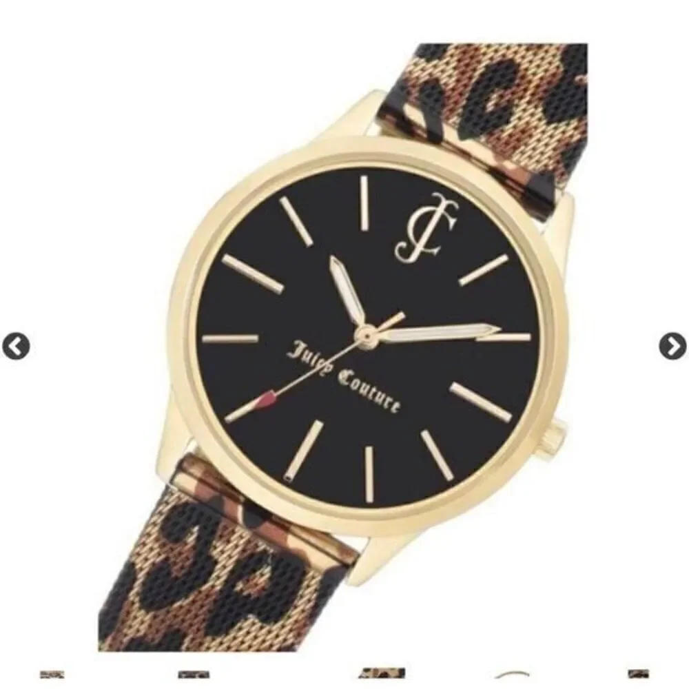 Juicy Couture leopard steel mesh Watch